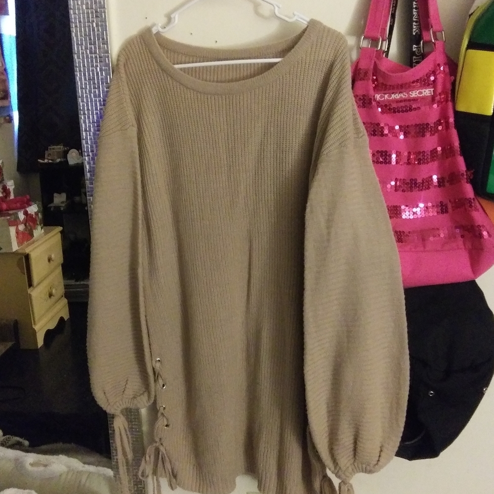 Beautiful sweater dress.